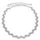44" Silver 5 Row Diamante Zigzag Design waist Belt Women Fashion Accessory